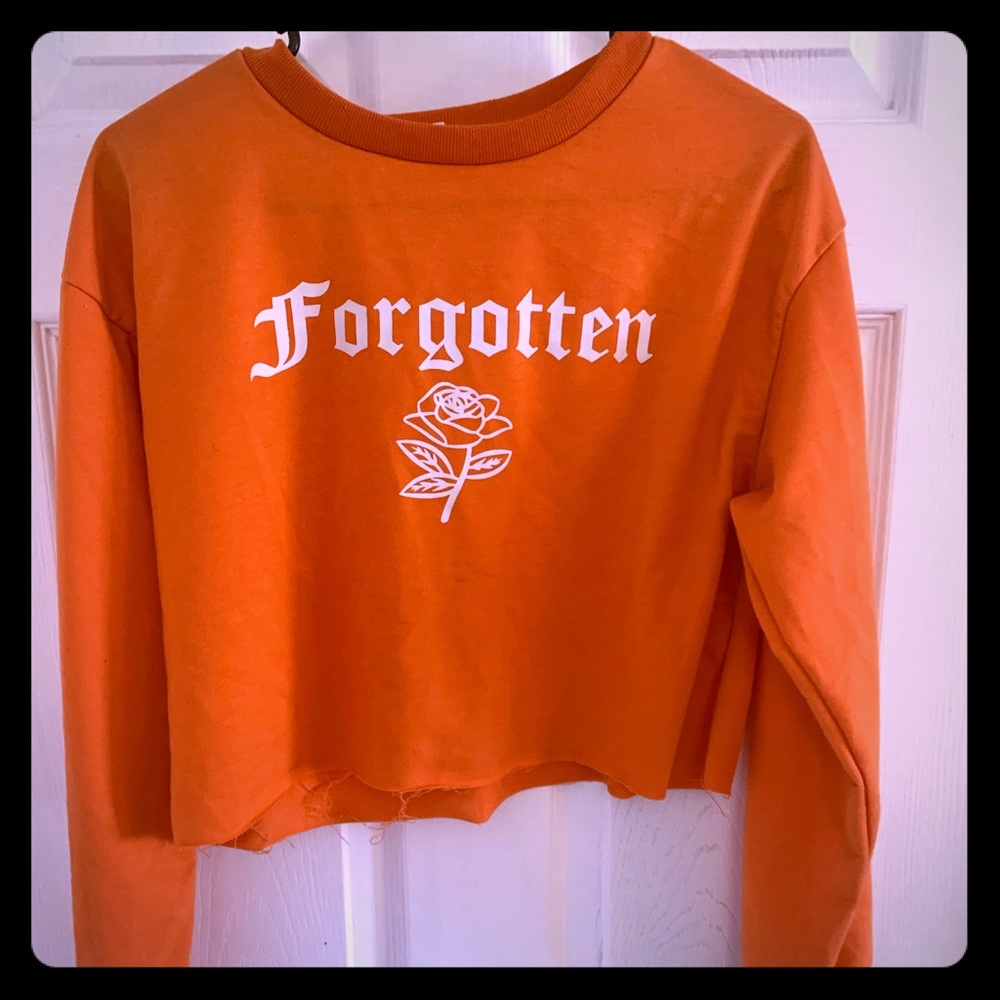 Crop top sweat shirt